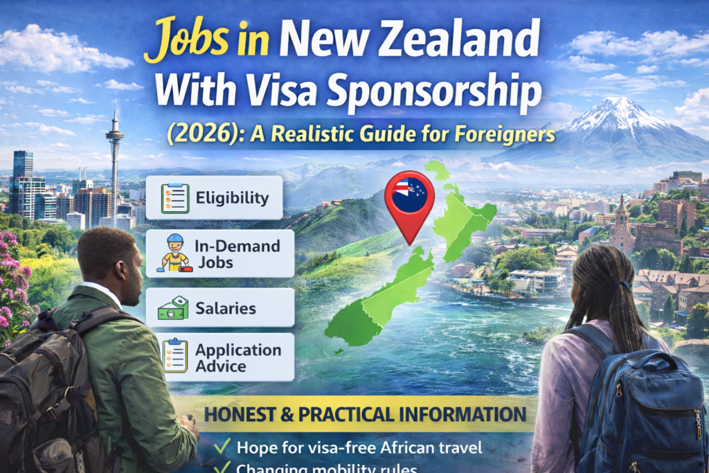 New Zealand Jobs Offering Visa Sponsorship in 2026: Updated & Verified Guide